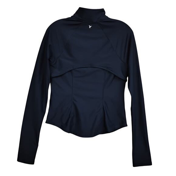 Old Navy Active Powersoft Sweatshirt Full Zip Small Navy GoDry Mock Neck Pockers - Picture 10 of 16